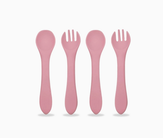 Baby Silicone Spoon & Fork Set