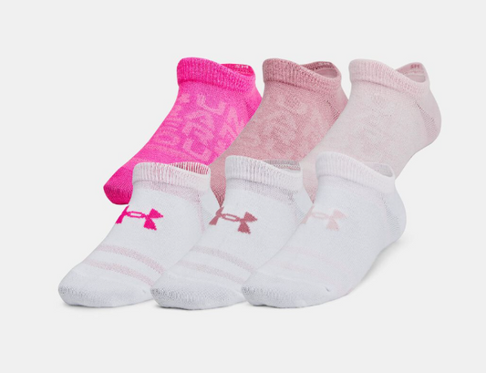 Kids' UA Essential 6-Pack No- Show Socks