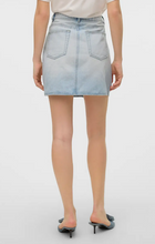 Load image into Gallery viewer, Mid Rise Short Wrap Denim Skirt
