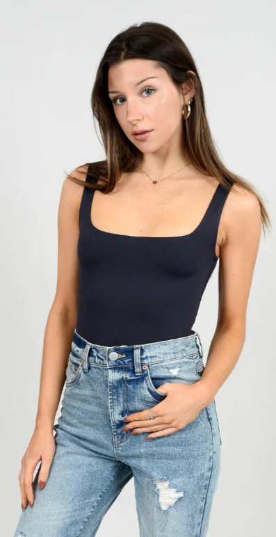 TIA Sleeveless Scoop Bodysuit