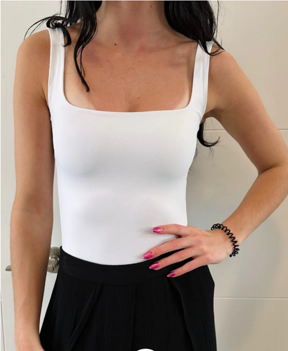 TIA Sleeveless Scoop Bodysuit