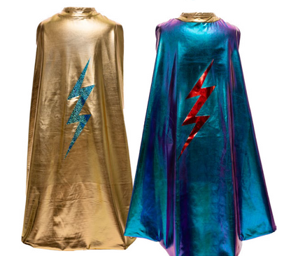 Blue Lightning Holo Reversible Cape