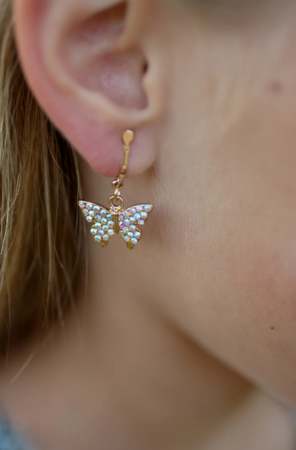 Boutique Butterfly Clip On Earrings