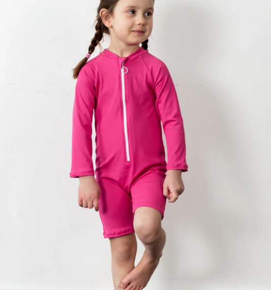 "Brights" Hot Pink Sunsuit