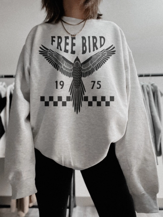 Freebird Boho Oversized Crewneck