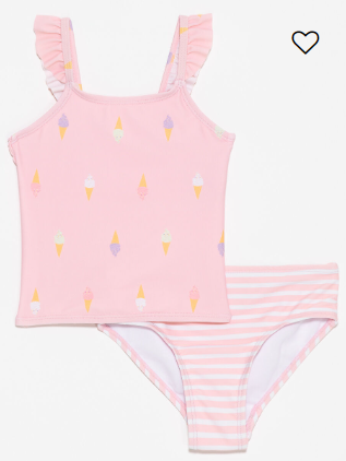 Pink Cloud Ice Cream Tankini Set