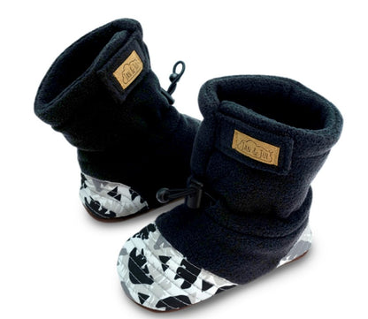 Adjustable Stay Put Cozy Booties -Bears