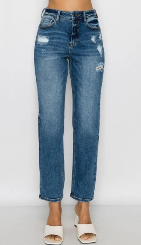 Stretch Slim Straight Jeans