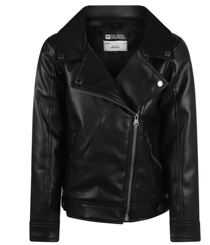 Jet Black Pleather Jacket