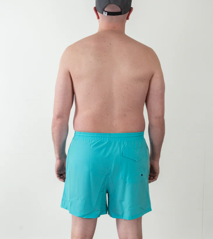 "Brights" Blue Curaco Adult Swim Trunks