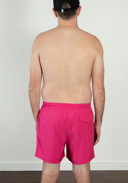 "Brights" Hot Pink Adult Swim Trunks