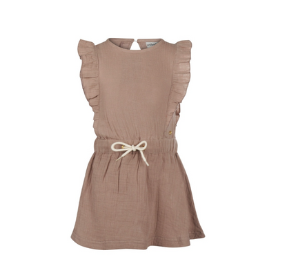 Light Brown Muslin Dress