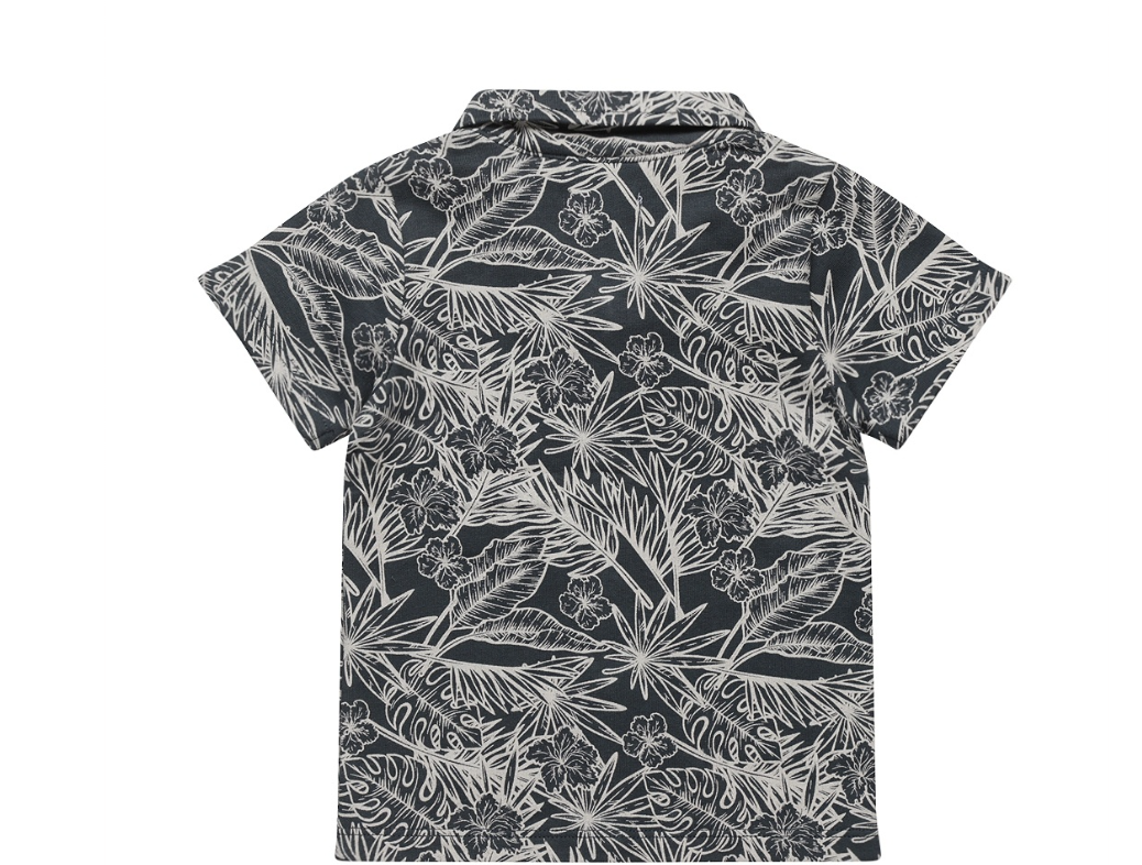 Blue Steel Botanic Button Up Tee