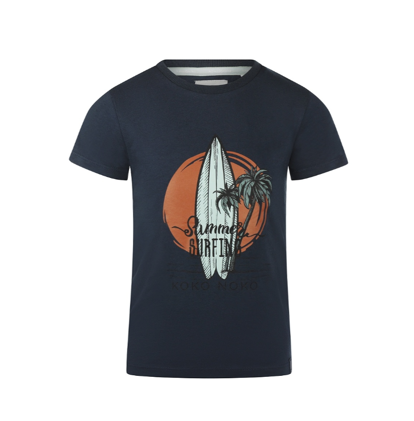 Navy Summer Surfing T-Shirt