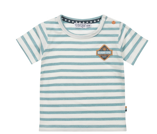 Surfing Crew Blue & White Striped Tee