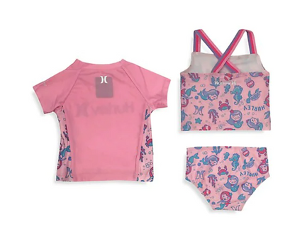 Hurley Girl's 3pc Swim Set