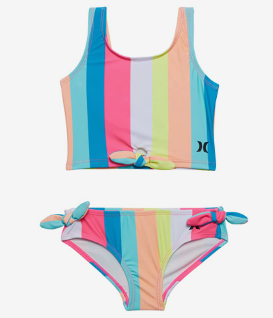 Hurley Youth Rainbow 2pc Tankini Swim Set