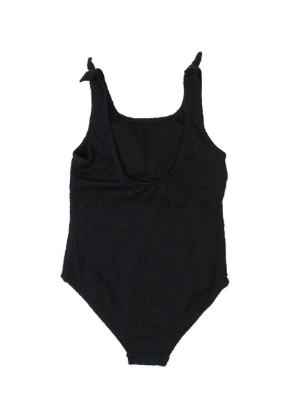 Youth Faux Crepe One Piece Swimsuit