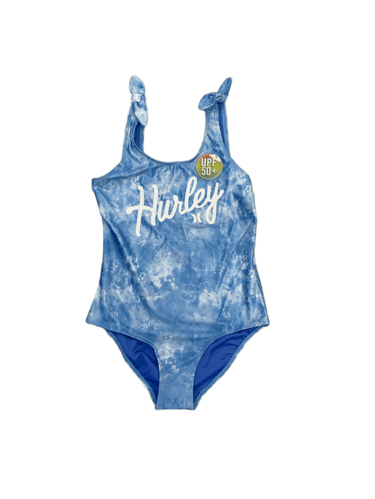 Hurley Youth Blue Foil One Piece Swimsuit