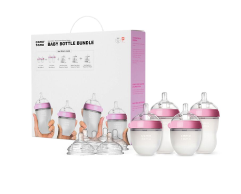 Como Tomo Baby Bottle Bundle Pink