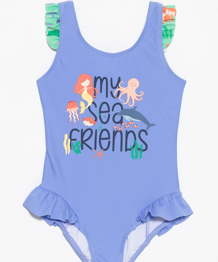 Ruffled Infant One-Piece Swimsuit