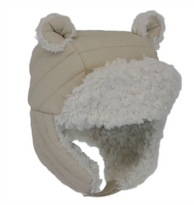 Nylon Bear Puffer Hat