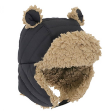 Load image into Gallery viewer, Nylon Bear Puffer Hat
