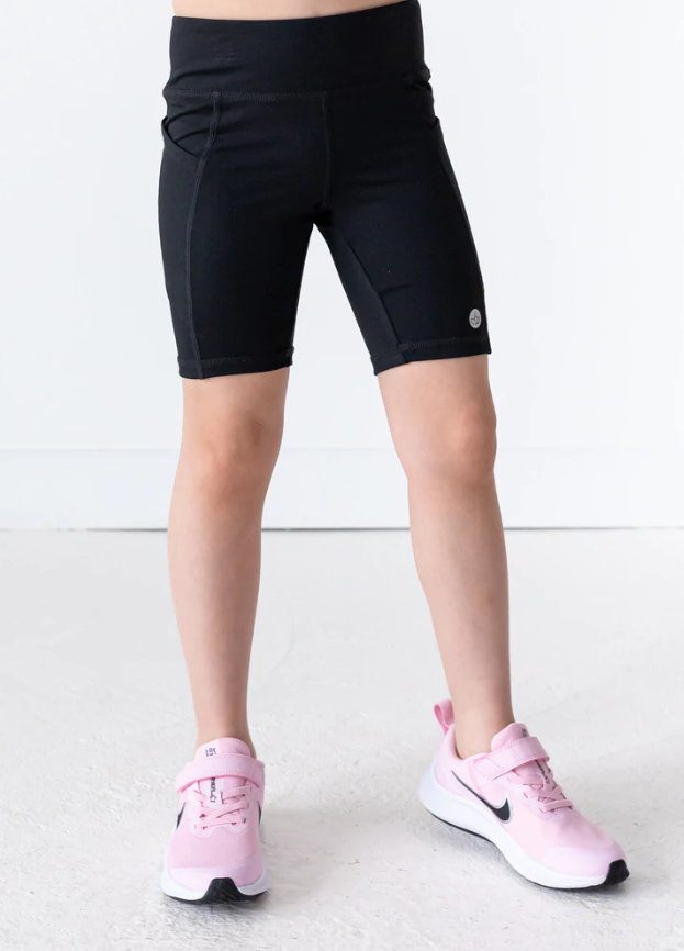 Girls Side Pocket Bike Shorts