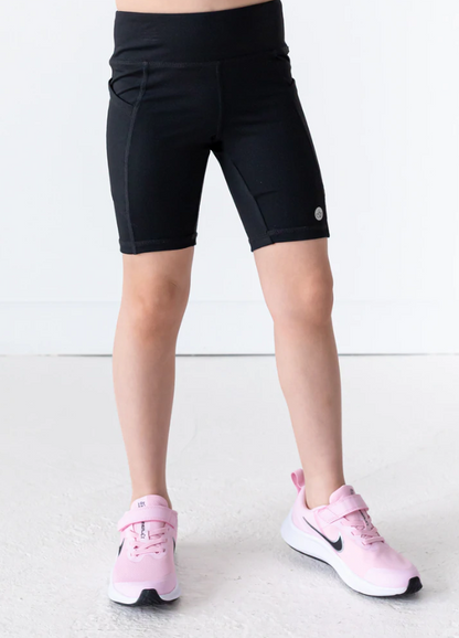 Girls Side Pocket Bike Shorts