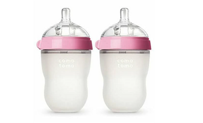 Como Tomo Soft Hygienic Silicone Baby Bottle (Pink)