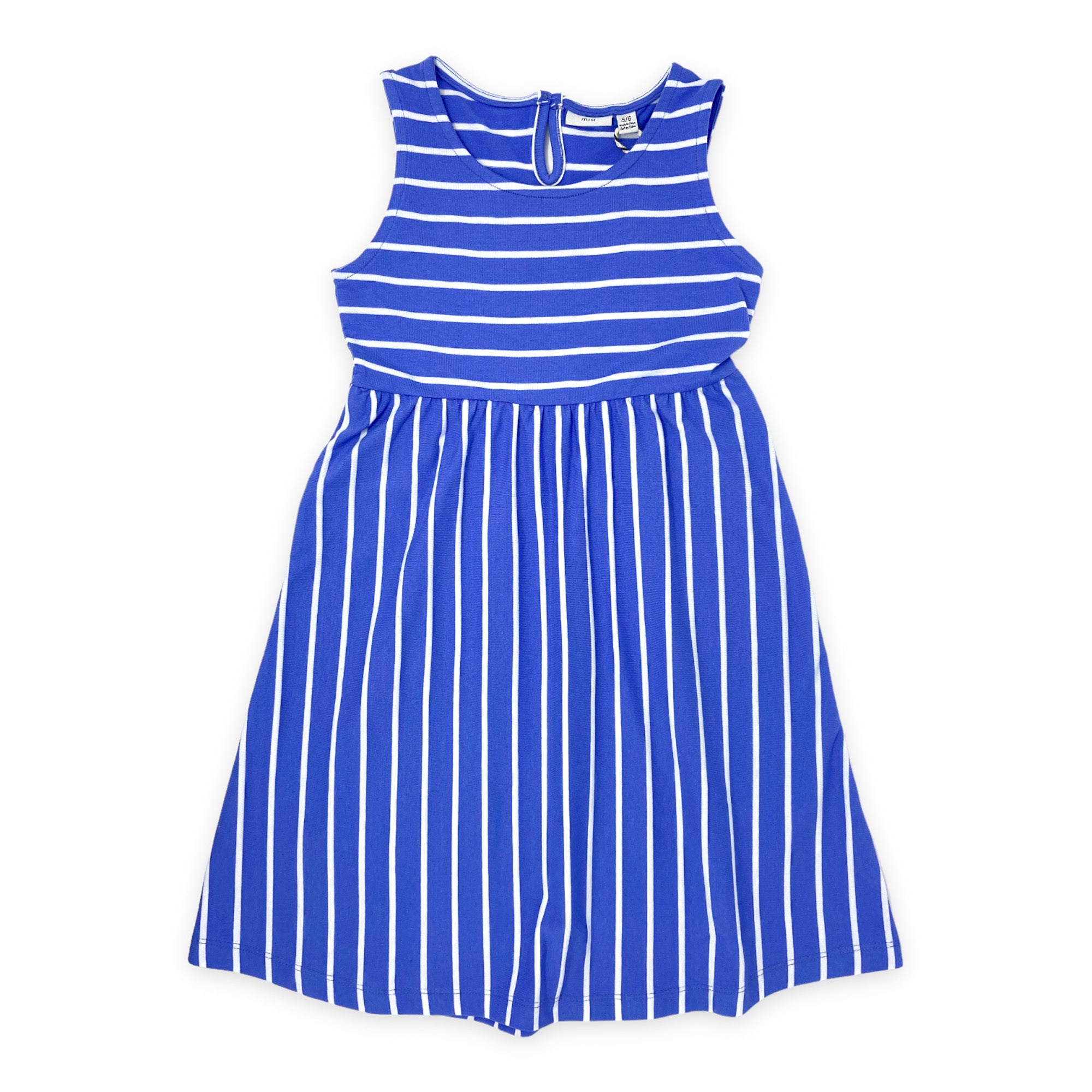 Blue White Stripe Dress C2C Clothing Co