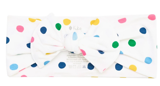 Kyte Baby Bow in Spring Polka Dot