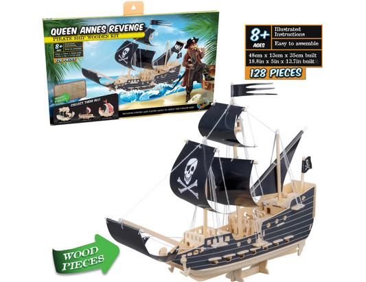 Queen Annes Revenge Wood Ship