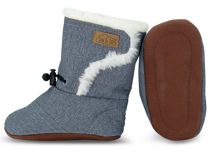 Stay Put Winter Booties- Heather Grey